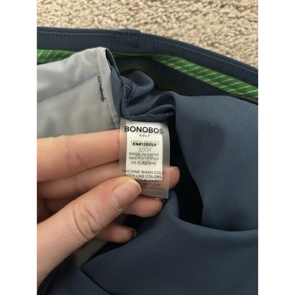 Bonobos Men’s Navy Golf Pants 32x34 Slim Performance Fabric Lightweight - Picture 8 of 11